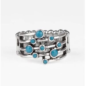 Saguaro Skies Blue Ring by paparazzi